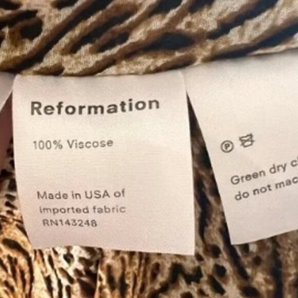 Reformation Brooke Dress Animal Instinct size XS - Picture 6 of 7